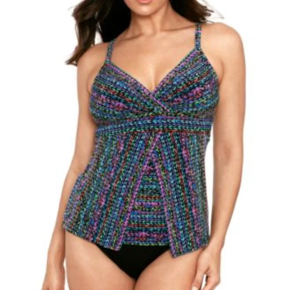 Miraclesuit Women's Stitch It Cleo Tankini Top Various Sizes - Picture 1 of 2